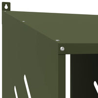 HKM-1170749 Olive Green Chicken Nesting Box with 3 Compartments for Comfortable Egg Laying