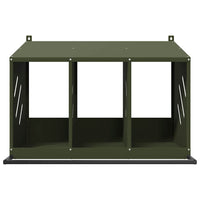 HKM-1170749 Olive Green Chicken Nesting Box with 3 Compartments for Comfortable Egg Laying