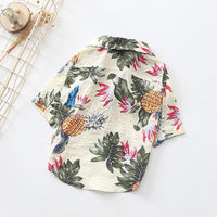 HKM-1171517 Stylish Pet Shirt in Wine Red, Black, and White Patterns - Multiple Sizes Available