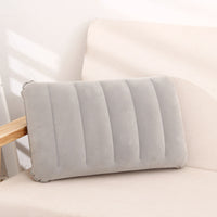 HKM-117331 PVC Flocking Inflatable Stomach Sleeper Pillow in Multiple Colors