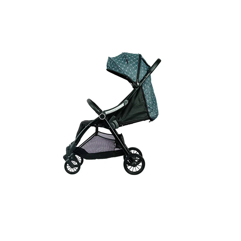 HKM-117395 Adjustable Baby Stroller with Five-Point Safety Harness and One-Click Folding Mechanism