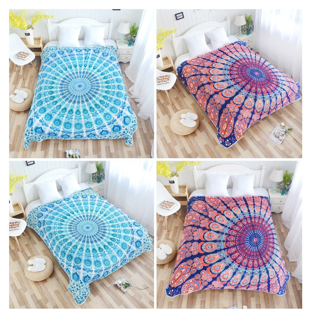 HKM-117523 Digital 3D Printed Flannel Blanket in Multiple Sizes