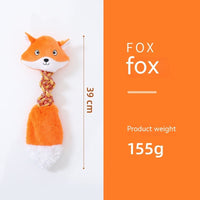 HKM-1175741 Animal Shape Large Dog Nibbling Toy - Crocodile, Elephant, Giraffe, Dinosaur, Calf, Fox