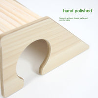 HKM-1176381 Wooden Hamster Bridge Ladder with Arch Design for Pet Decoration