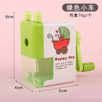 HKM-117651 Cartoon Hand Cranked Pencil Sharpener for Students - Durable, Fun, and Functional Stationery