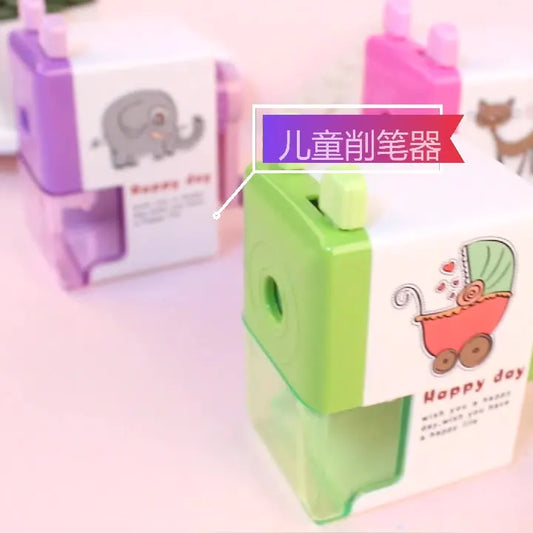 HKM-117651 Cartoon Hand Cranked Pencil Sharpener for Students - Durable, Fun, and Functional Stationery