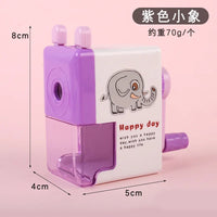 HKM-117651 Cartoon Hand Cranked Pencil Sharpener for Students - Durable, Fun, and Functional Stationery