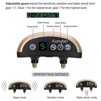 HKM-1176893 Rechargeable Dog Training Collar with Shock and Vibration Features - Fashionable Simple Design in Multiple Colors