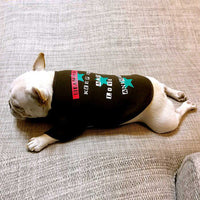 HKM-1177277 Cozy Cotton Dog Sweater with Velvet Print in Coffee for Small Breeds