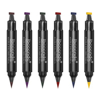 HKM-117779 Two-Color Double-Headed Eyeliner Stamp Pen for Easy Precision Application