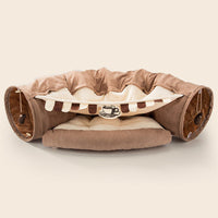 HKM-1178941 Durable Washable Collapsible Cat Tunnel - 45 x 50 x 22 cm Kitty Play Space