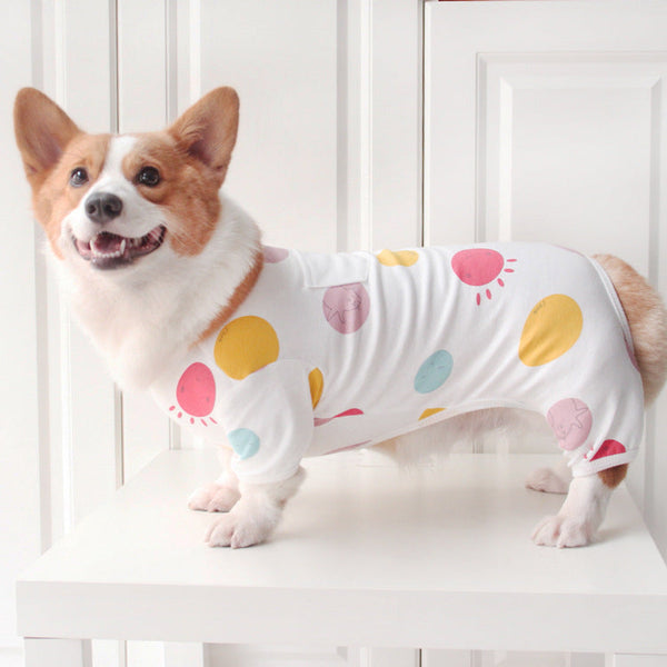 HKM-1179069 Cozy Cotton Pajamas for Small to Medium Dogs - Autumn and Winter Wear