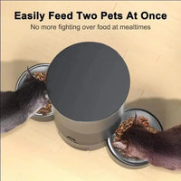 HKM-117971 Smart Automatic Pet Feeder with Double Bowls and APP Control for Dogs and Cats