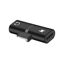 HKM-118035 Dual Function Audio Adapter for iPhone - Charges and Plays Music Simultaneously, Compatible with Models 7, 8, X, 11, 12