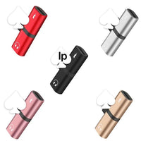 HKM-118035 Dual Function Audio Adapter for iPhone - Charges and Plays Music Simultaneously, Compatible with Models 7, 8, X, 11, 12
