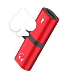 HKM-118035 Dual Function Audio Adapter for iPhone - Charges and Plays Music Simultaneously, Compatible with Models 7, 8, X, 11, 12