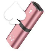 HKM-118035 Dual Function Audio Adapter for iPhone - Charges and Plays Music Simultaneously, Compatible with Models 7, 8, X, 11, 12