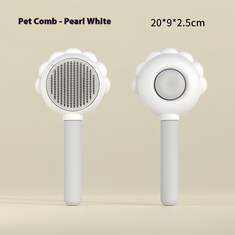 HKM-1180477 2-In-1 Self-Cleaning Pet Grooming Brush with Spray Function for Cats and Dogs