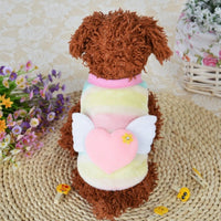 HKM-1181245 Charming Mini Dress for Small Pets in Coral Velvet - Various Designs Available