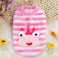 HKM-1181245 Charming Mini Dress for Small Pets in Coral Velvet - Various Designs Available
