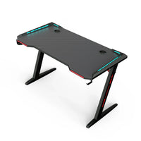 HKM-118227 RGB Gaming Desk with Cup Holder and Modern Design for Gamers