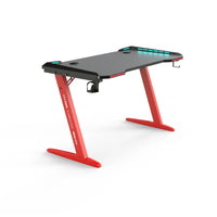 HKM-118227 RGB Gaming Desk with Cup Holder and Modern Design for Gamers