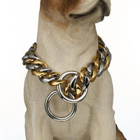 HKM-1182653 Stainless Steel Dog Collar for Bulldogs and Large Dogs