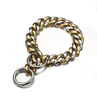 HKM-1182653 Stainless Steel Dog Collar for Bulldogs and Large Dogs