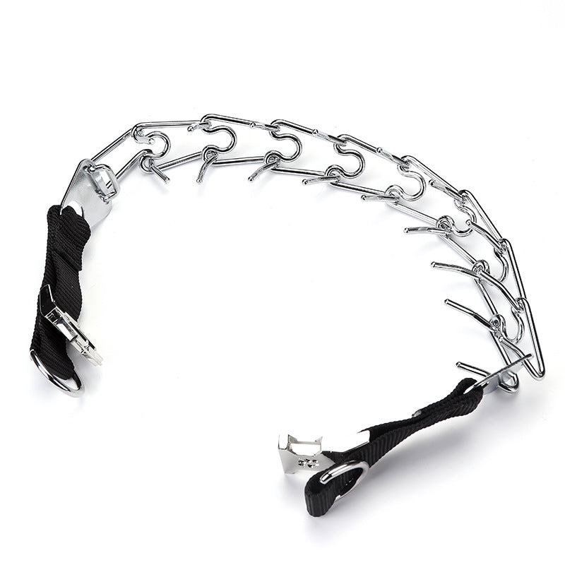 HKM-1184445 Iron Chain Dog Training Collar with Fixed Length Adjustment - 4.0MM x 60CM