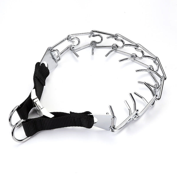 HKM-1184445 Iron Chain Dog Training Collar with Fixed Length Adjustment - 4.0MM x 60CM