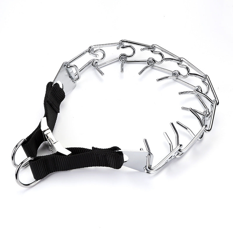 HKM-1184445 Iron Chain Dog Training Collar with Fixed Length Adjustment - 4.0MM x 60CM