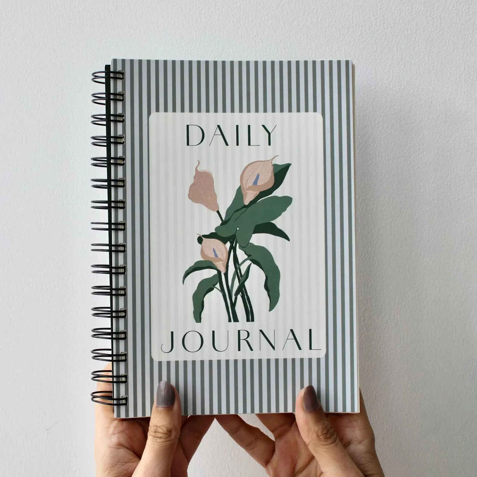 HKM-118483 Custom Logo Design Spiral Notebook with Kraft Cover, A5 and A6 Sizes, Office Journal with PVC Leather Finish