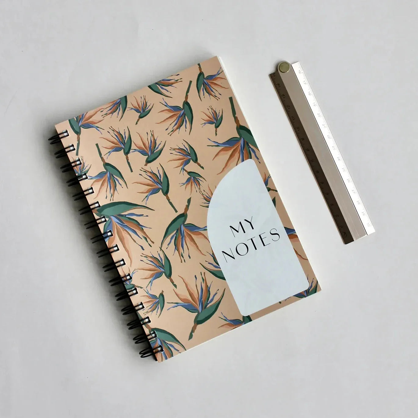 HKM-118483 Custom Logo Design Spiral Notebook with Kraft Cover, A5 and A6 Sizes, Office Journal with PVC Leather Finish