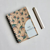 HKM-118483 Custom Logo Design Spiral Notebook with Kraft Cover, A5 and A6 Sizes, Office Journal with PVC Leather Finish