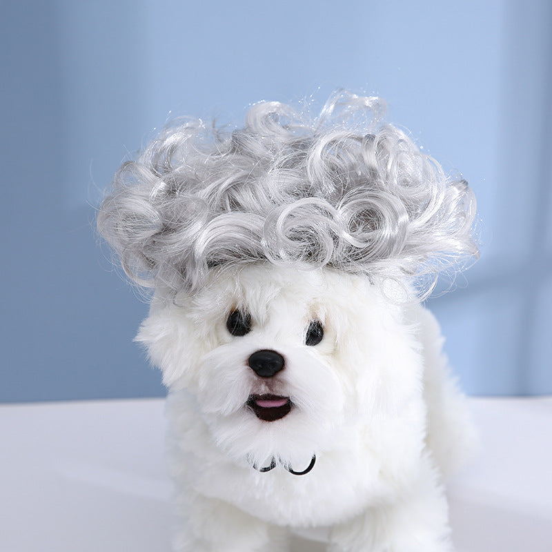 HKM-1186493 Pet Wig Sheath for Parties - Various Colors and Styles, Fits Head Circumference 30-60cm