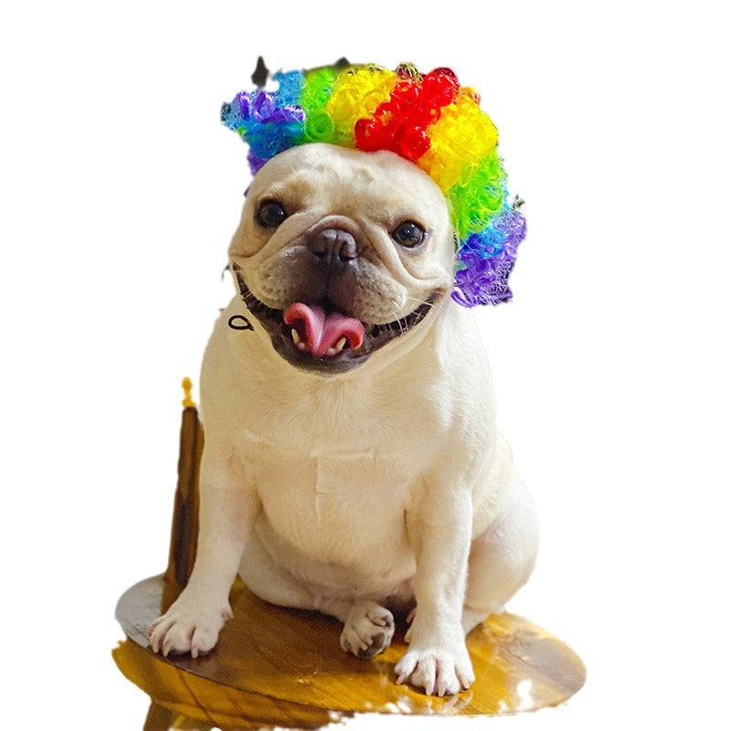 HKM-1186493 Pet Wig Sheath for Parties - Various Colors and Styles, Fits Head Circumference 30-60cm