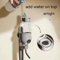 HKM-1186621 Non-Wet Vertical Drinking Water Dispenser for Cats and Small Dogs - 500ml Capacity with Adjustable Height