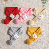 HKM-1188029 Personalized Knitted Winter Scarf for Cats - Cartoon Pattern in Multiple Colors