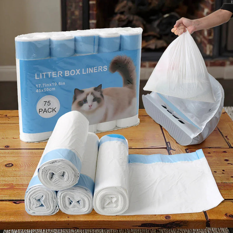 HKM-118803 Biodegradable Plastic Cat and Dog Poop Bags with Drawstring - Eco-Friendly Waste Disposal Solution
