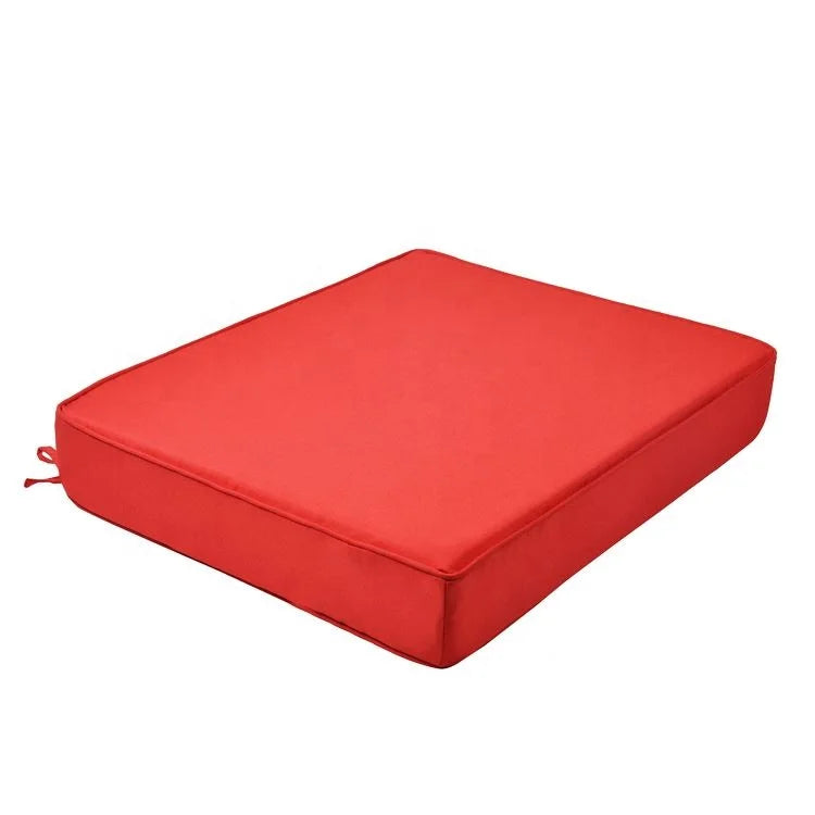 HKM-118867 Weatherproof Outdoor Lounge Chair Cushions - 2 Pack Modern Square Design in 100% Polyester