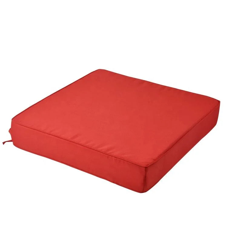 HKM-118867 Weatherproof Outdoor Lounge Chair Cushions - 2 Pack Modern Square Design in 100% Polyester