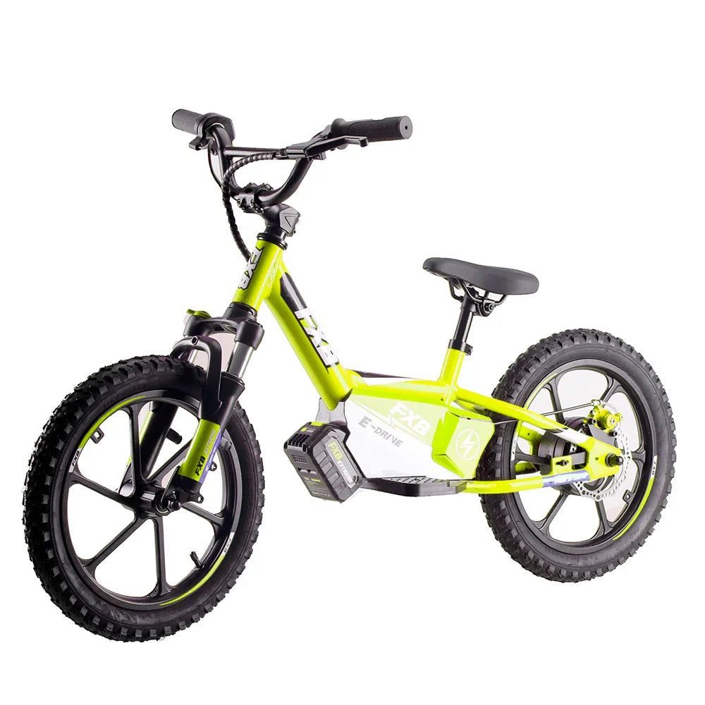 HKM-118931 Kids Electric Balance Bike with Hydraulic Fork, Disc Brake, 16" Wheel, and Integrated Battery