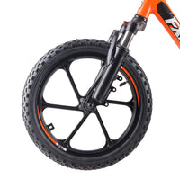 HKM-118931 Kids Electric Balance Bike with Hydraulic Fork, Disc Brake, 16" Wheel, and Integrated Battery