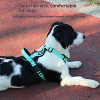 HKM-1189693 Reflective Rope Chest Strap Vest for Medium to Large Dogs with Hand Holding Leash