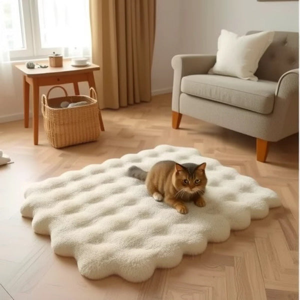 HKM-1190461 Soft Plush Winter Floor Mat for Pets - Warm and Wear-Resistant Cat Nest in Various Sizes and Colors