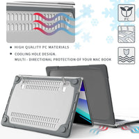 HKM-119059 Dual Layer Hard Shell Case with Foldable Stand for MacBook Pro 16 Inch (2019)