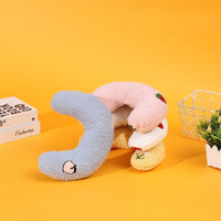 HKM-1191229 U-Shaped Cartoon Pillow Pet Half Moon Pillow for Deep Sleep for Dogs and Cats