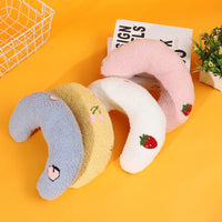 HKM-1191229 U-Shaped Cartoon Pillow Pet Half Moon Pillow for Deep Sleep for Dogs and Cats