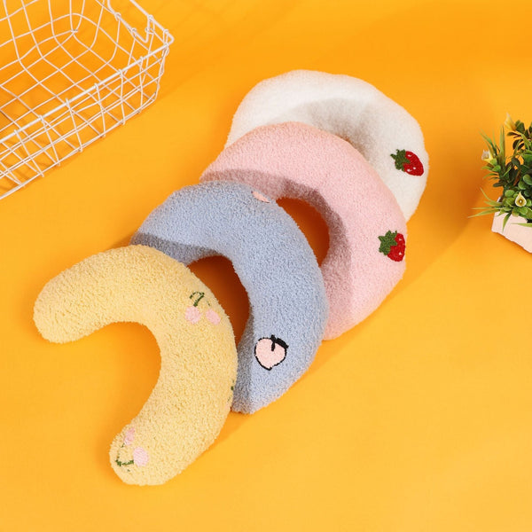 HKM-1191229 U-Shaped Cartoon Pillow Pet Half Moon Pillow for Deep Sleep for Dogs and Cats