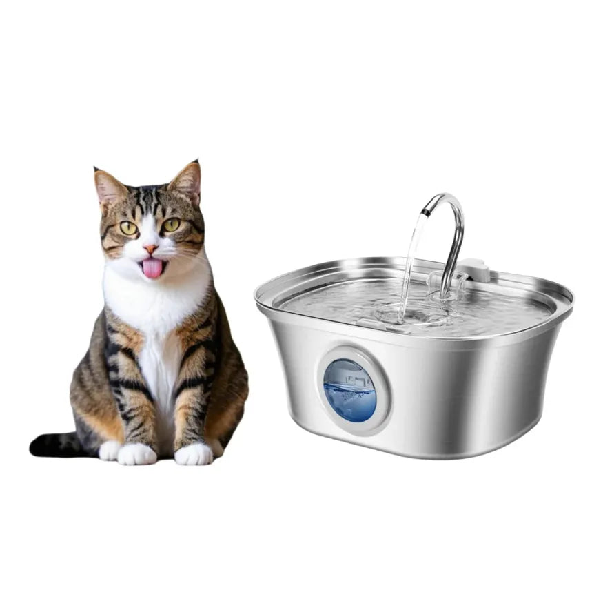 HKM-119123 Automatic 3.2L Stainless Steel Pet Water Fountain for Dogs and Cats